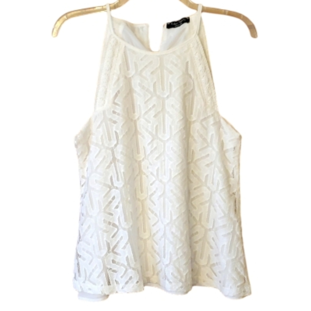 Eden Society Off White Lace Top Size Medium